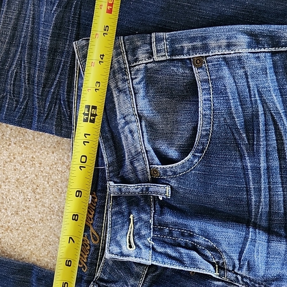 Guess Bootcut Rhinestone Like New Jeans Size 28 - Picture 5 of 13